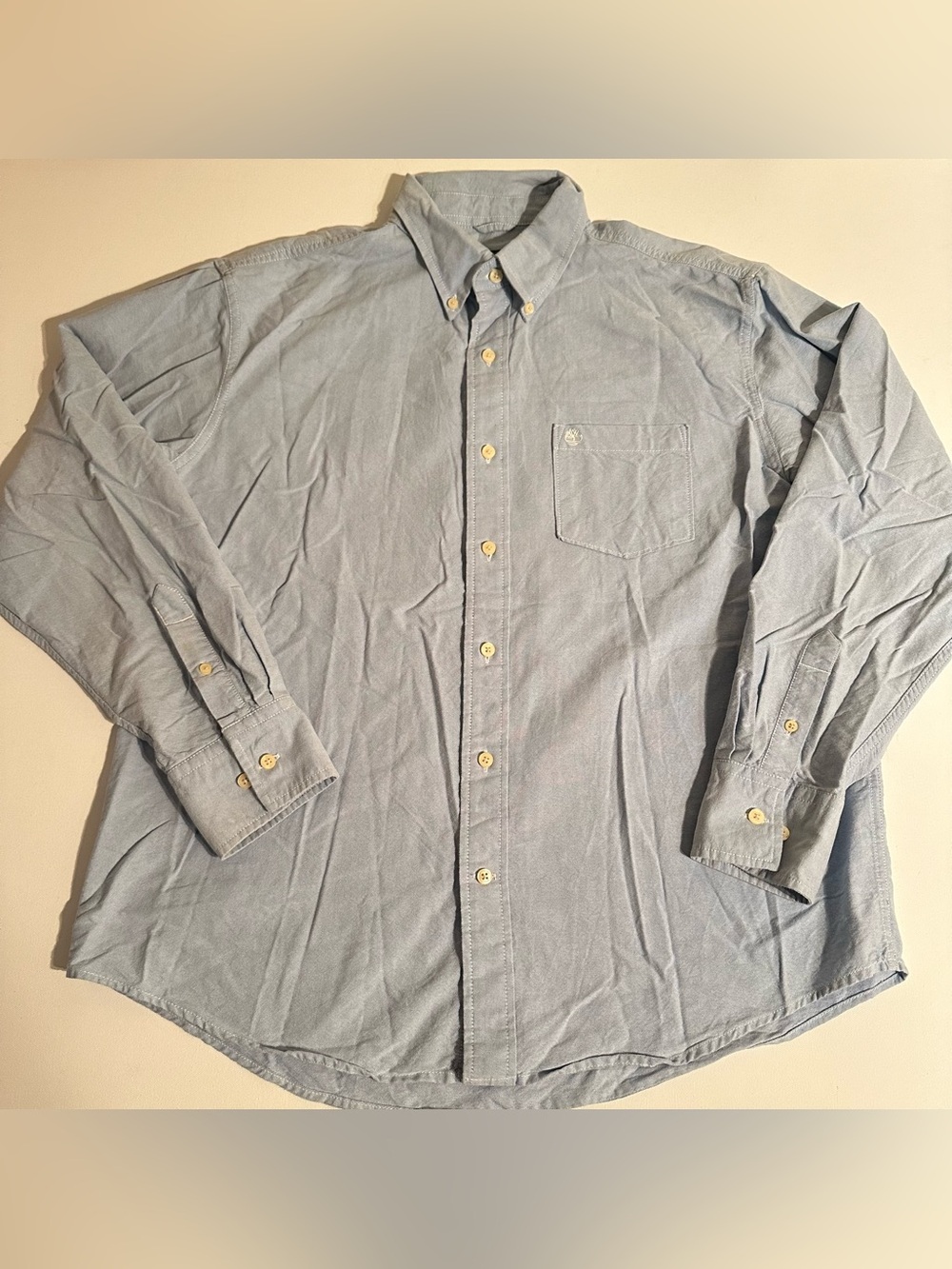 TIMBERLAND - MENS - BUTTON DOWN - LIGHT BLUE SHIRT